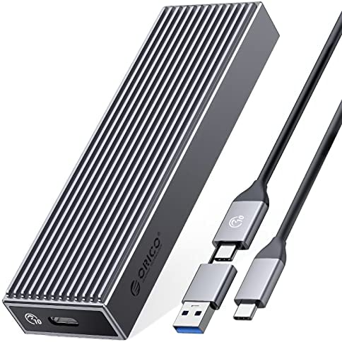 ORICO Boîtier SSD M.2 NVMe Aluminium Adaptateur, 10Gbps USB3.2 USB-C Lecteur M2 pour SSD M.2 PCIe NVMe M-Key 2230/2242/2260/2280, Support Thunderbolt 3, Sans Outil Boîtier Externe avec UASP- BM2G2 Fiche Technique et Prix au Maroc