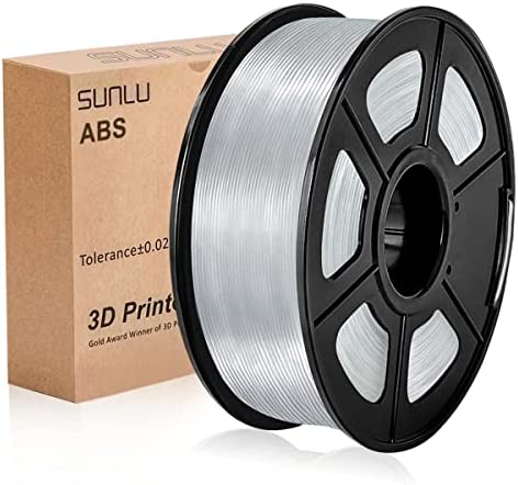 SUNLU Filament ABS 1.75mm, Filament pour Imprimante 3D Très Résistant à la Chaleur et Durable, Précision Dimensionnelle +/- 0.02mm, Bobine de 1kg (2.2lbs), Transparent Fiche Technique et Prix au Maroc