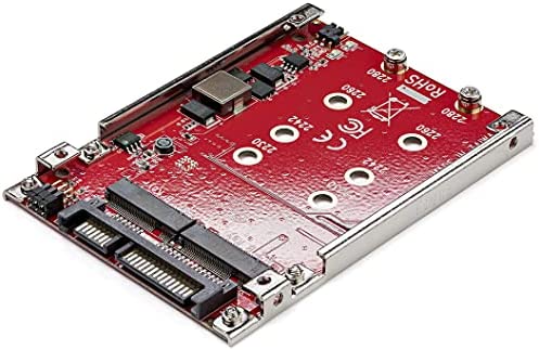 StarTech.com Adaptateur pour deux disques SSD M.2 vers SATA - Convertisseur disque NGFF vers SATA dans baie de 2,5" - RAID (S322M225R) Fiche Technique et Prix au Maroc