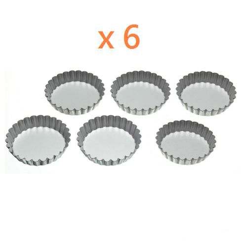 6 pcs Mini Moule à Gateaux et Tartes Tarte moule à tarte aux oeufs outil de cuisson Cupcake plats de cuisson
 Fiche Technique et Prix au Maroc