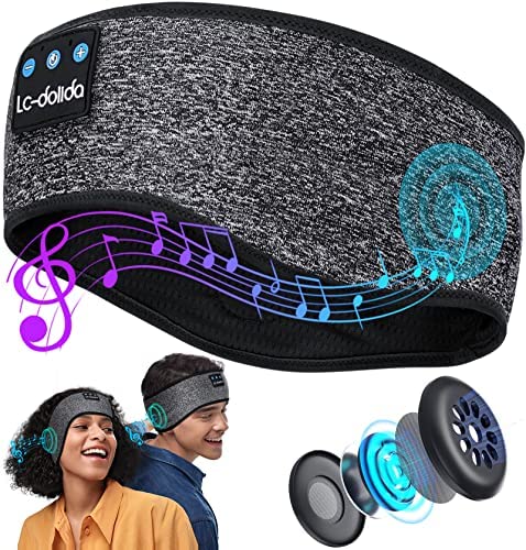 Bandeau Bluetooth Écouteurs pour Dormir,Cadeau d'anniversaire de Noël pour Homme Femme Original Bandeau Casque de Musique,Doux écouteurs avec Ultra-Fins HD Stéréo pour Sport,Dormeurs Latéraux,Voyage Fiche Technique et Prix au Maroc