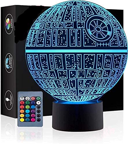 yiyicas 3D Lampes Illusions Optiques,7Models Touch Control Optique LED Illusion Night Light avec câble de charge pour Home Decor, enfants, ventilateurs Star Wars (Étoile de la mort) Fiche Technique et Prix au Maroc