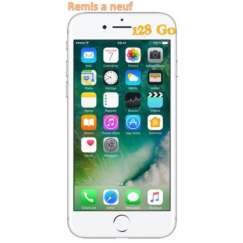 Apple iPhone 7 128 Go Silver - Apple A10 - RAM 2 Go - Ecran Retina 4.7" - Remis a neuf
 Fiche Technique et Prix au Maroc