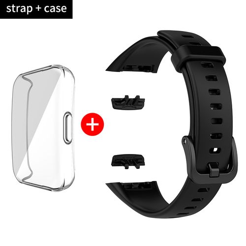 Bande de remplacement Bracelet Noir pour Huawei Band 6 avec étui de protection plein écran
 Fiche Technique et Prix au Maroc