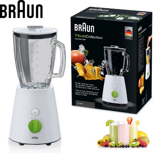 Braun Blender et Mélangeur de Table professionnel très puissant 800 W et 5 vitesses bol en verre 1,75 L
 Fiche Technique et Prix au Maroc