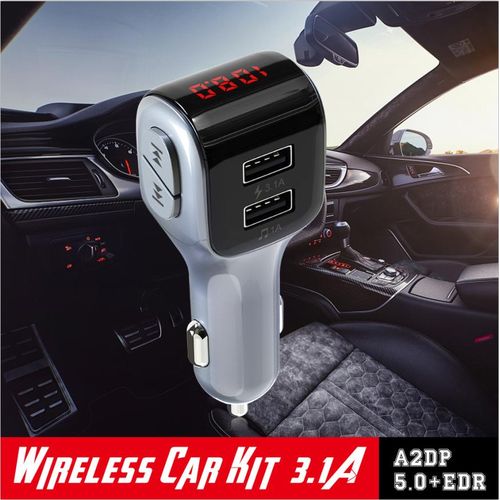 Car Chargeur rapide double USB, Transmetteur sans fil Bluetooth FM pour voiture
 Fiche Technique et Prix au Maroc