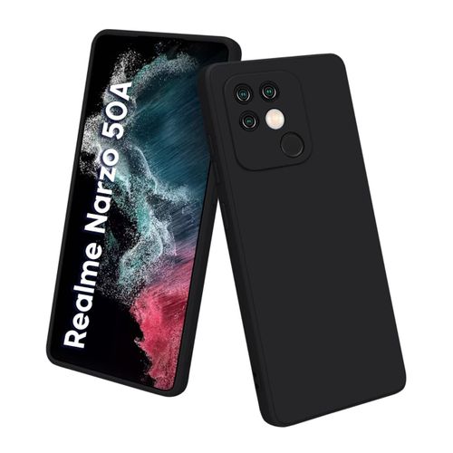 Case Realme Narzo 50A Coque pour silicone liquide  -Noir
 Fiche Technique et Prix au Maroc