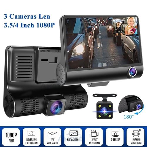 Dashcam Triple - Caméra Avant + Caméra Intérieure et Caméra Recule 2020
 Fiche Technique et Prix au Maroc