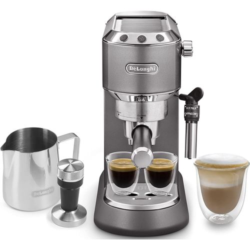 De'Longhi Expresso machine à café entièrement automatique gris/inox café moulu ,chauffe rapide +accessoires
 Fiche Technique et Prix au Maroc