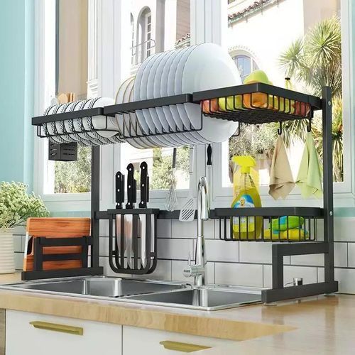 EGOUTTOIR LARGE MODELE 85CM Evier 2Niv Eléments Détachables Interchangeables
 Fiche Technique et Prix au Maroc