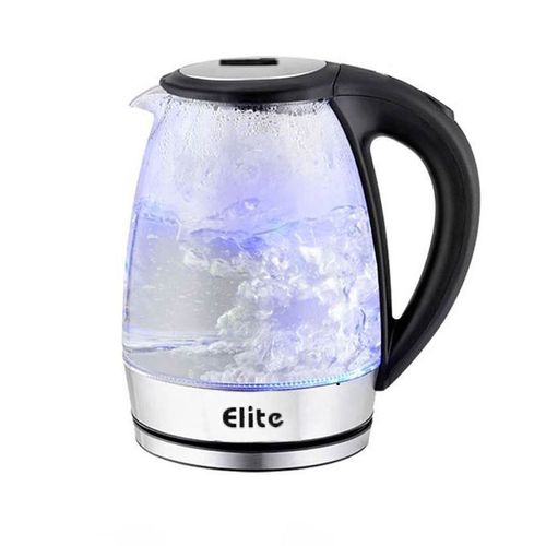 Elite Bouilloire électrique en verre LED Max 2 Litres
 Fiche Technique et Prix au Maroc