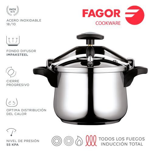 Fagor Cocotte de haute qualité et autocuiseur de capacité 10 litres en inox
 Fiche Technique et Prix au Maroc