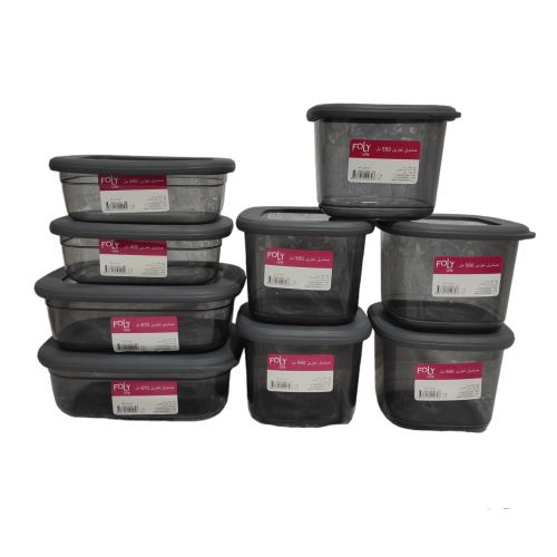 Foly life Ensemble des boitiers alimentaire de 9 boites transparents article 99-02
 Fiche Technique et Prix au Maroc