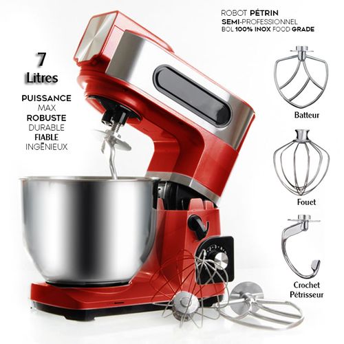 Food Processor Robot Pétrin Semi-Professionnel Happy Chef Grande Marque Bon Plan
 Fiche Technique et Prix au Maroc