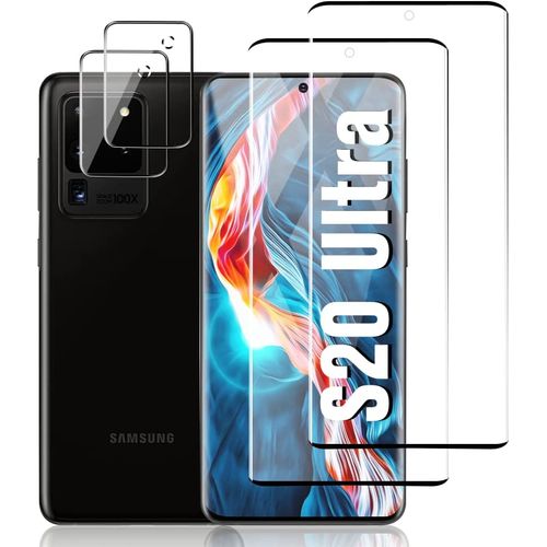 Glass Samsung S20 Ultra : 2 Film Protection Caméra Arrière + 2 Verre Trempé Protection écran
 Fiche Technique et Prix au Maroc