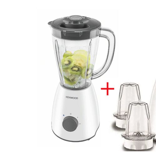 Kenwood BLP10 Blender + 2 Mini hachoirs ,3 vitesses 4 Lames 4000W Capacité 2L Blanc
 Fiche Technique et Prix au Maroc