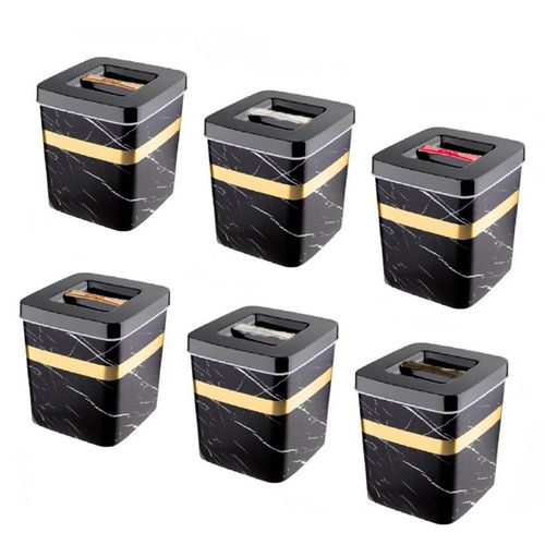 Lot de 6 Boîtes d'assaisonnement pour sel et poivre, Pots à épices sucre & sel
 Fiche Technique et Prix au Maroc