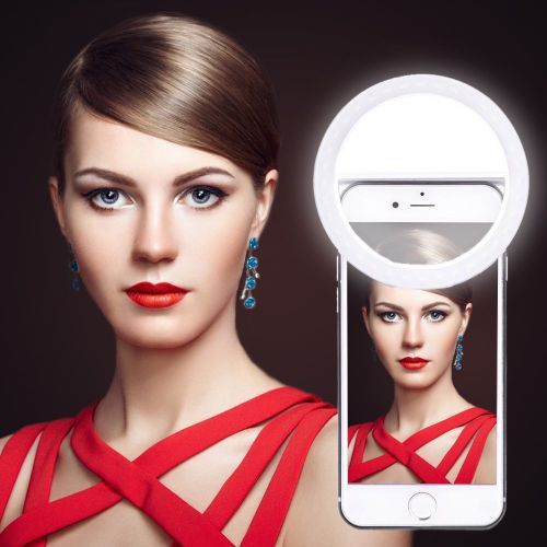 Mini Ring Light Blanc Chargeur USB  Pour Selfie Photo Video Live Tiktok Instagram Facebook Youtube
 Fiche Technique et Prix au Maroc