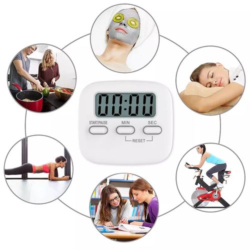 Minuterie de Cuisine Minuterie Parfaite pour Les devoirs, Cuisine, Jeux de Sport
 Fiche Technique et Prix au Maroc