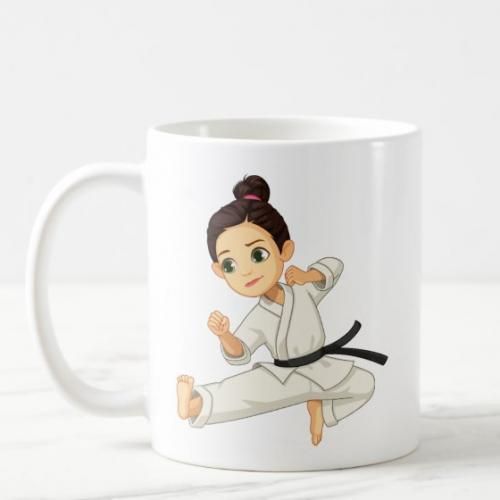 Mug Cartoon girl practicing karate
 Fiche Technique et Prix au Maroc