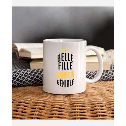 Mug tasse de café et Thé en céramique blanc imprimé - belle-fille
 Fiche Technique et Prix au Maroc