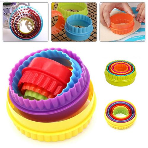 Outils de Cuisson  en Plastique Double Face Forme Ronde  emporte-pièce 6 Pcs
 Fiche Technique et Prix au Maroc