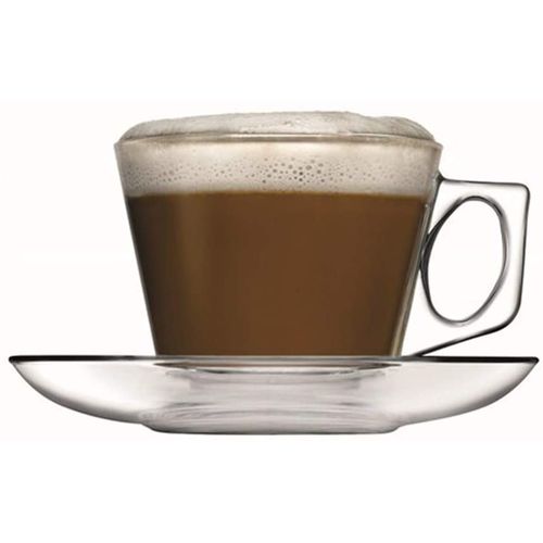 Pasabahce Set de 6 tasses à thé et 6 soucoupes en verre Vela-195 ml
 Fiche Technique et Prix au Maroc