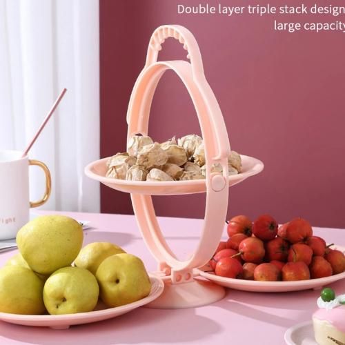 Plateau à fruits pliable, 3 boîtes, assiette ménagère, bol à fruits, collations
 Fiche Technique et Prix au Maroc