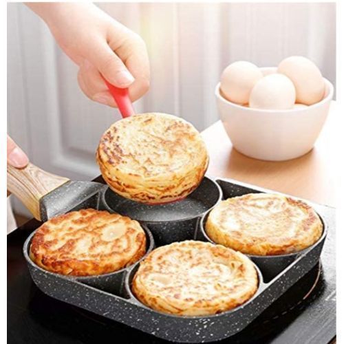 Poêle des crepes Poêle  antiadhésif 4 Compartiments,Crêpe,Omelette,Pancake
 Fiche Technique et Prix au Maroc