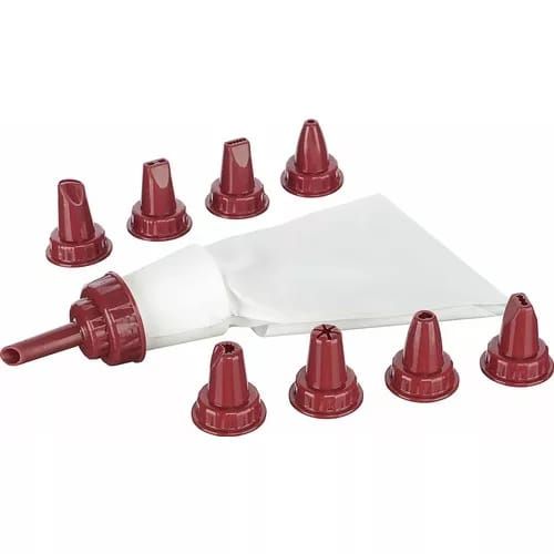 Sachet de crème pour décorer gâteau poche à 8 douilles en plastique
 Fiche Technique et Prix au Maroc