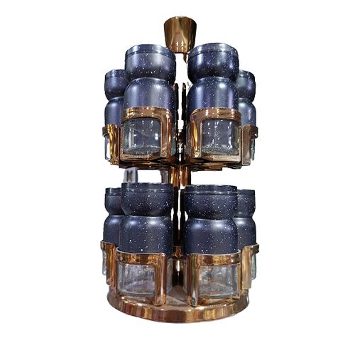 Set de 12 Porte - Épices avec Support
 Fiche Technique et Prix au Maroc