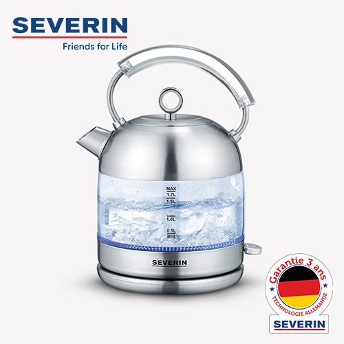 Severin BOUILLOIRE RÉTRO EN VERRE 1,7 L
 Fiche Technique et Prix au Maroc