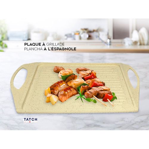 TATCH Planche à Grillades à l'Espagnol, Revêtement MARBRE/GRANITE  HAUTE QUALITE 47cm
 Fiche Technique et Prix au Maroc