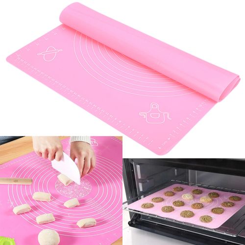 Tapis de cuisson antidérapant en silicone Tapis de de pétrissage de pâte & four
 Fiche Technique et Prix au Maroc