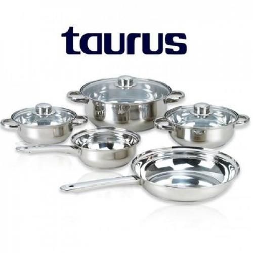 Taurus Batterie de Cuisine MURCIA 8 Pièces Inox & Verre
 Fiche Technique et Prix au Maroc