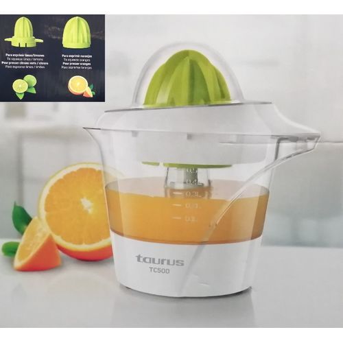Taurus Presse oranges et citrons 500 ml rotation double sens + 2 cones
 Fiche Technique et Prix au Maroc