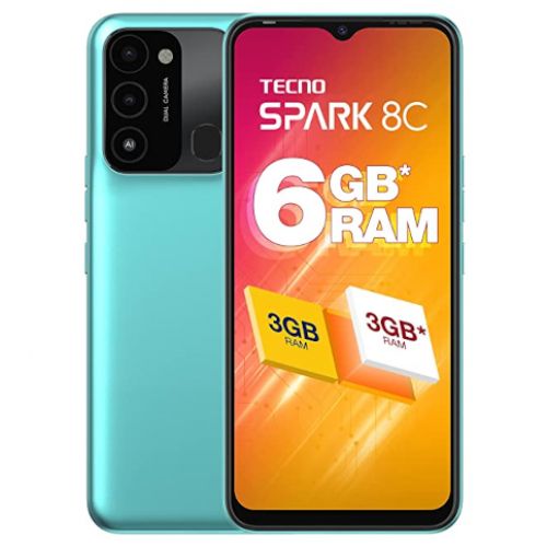 Tecno Spark 8C - 6,6'' HD+ (3+3Go + 64Go) - 4G - 2SIM - 8Mpx/13Mpx - 5000 MAh - Cyan
 Fiche Technique et Prix au Maroc