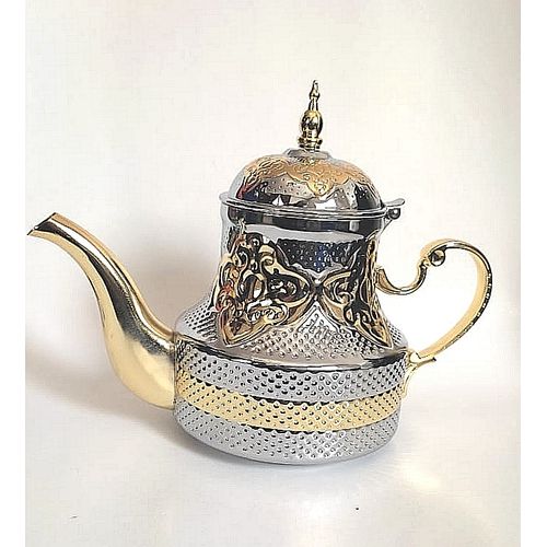 Théière 2 Litres inox peinte d'une couleur dorée pour les occasions
 Fiche Technique et Prix au Maroc