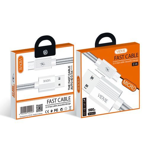 Vidvie Cable Micro USB FAST CHARGE
 Fiche Technique et Prix au Maroc