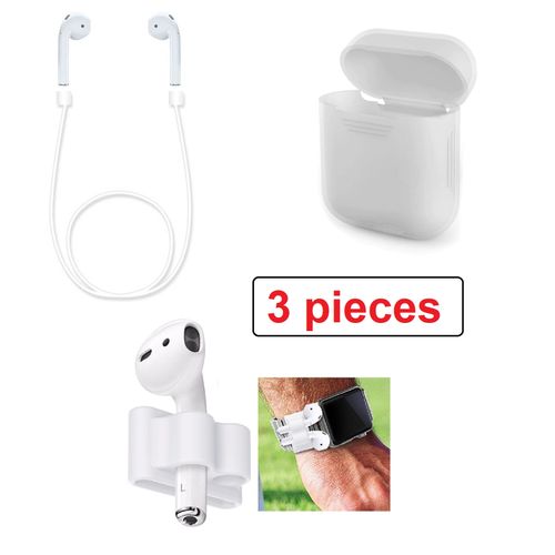 ensemble de 3 accessoires de Airpods (et autre marques) : coque + support + Sangle
 Fiche Technique et Prix au Maroc