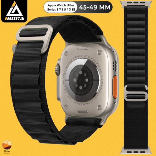 iboga Bracelet Remplacement  alpine Loop  Pour Watch Serie 8 7 6 5 4 3 2 SE ultra Noir
 Fiche Technique et Prix au Maroc