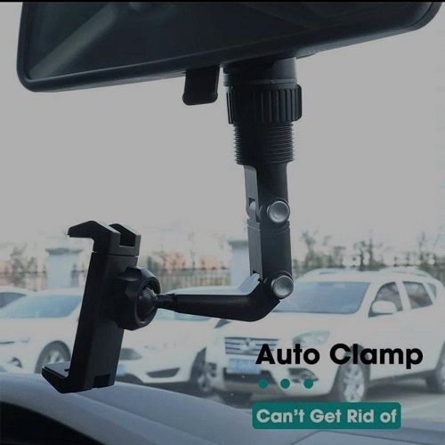 Support de téléphone voiture multifonctionnel pour rétroviseur rotatif 360 degré
 Fiche Technique et Prix au Maroc