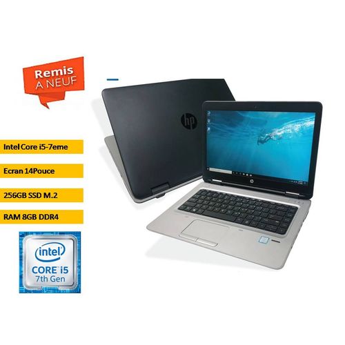 Hp PC PORTABLE ProBook 640 G3 Core i5 7eme- 8GB RAM - 256GB SSD -REMIS A NEUF
 Fiche Technique et Prix au Maroc