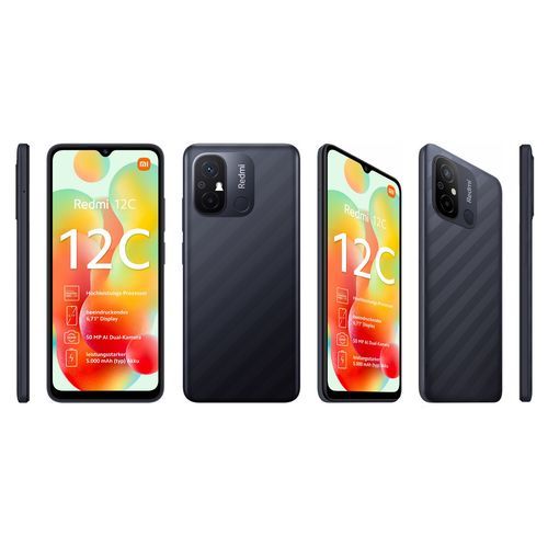 XIAOMI Redmi 12C (4GB -128GB) MediaTek G 85  -5000 mAh-50 MP- NFC - Gray
 Fiche Technique et Prix au Maroc