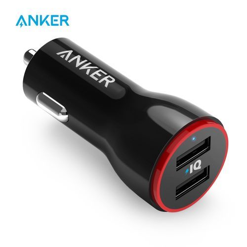 Anker Chargeur voiture double USB Anker 24 W PowerDrive 2 pour iPhone; Samsung Galaxy; LG G4 / G5; Google Nexus; Périphériques iOS et Android
 Fiche Technique et Prix au Maroc