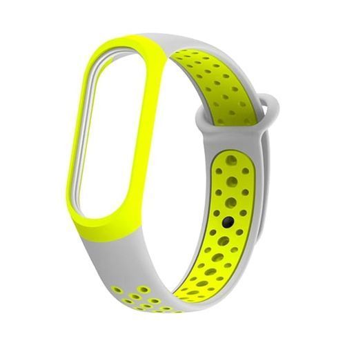 1 seul pièce Bracelet de remplacement gris et vert pour xiaomi mi band 4 & 3 montre intelligente connectée smartwatch en silicone- grey/green wrist strap accessories
 Fiche Technique et Prix au Maroc