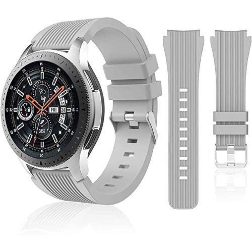 Bracelet Samsung Gear S3 Silicone Replacement Band (22mm) - Gris
 Fiche Technique et Prix au Maroc