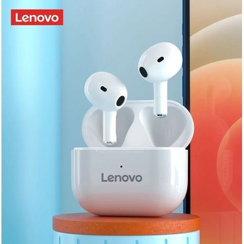 Lenovo Ecouteurs Sans Fil LP40 TWS blanc, Commande Tactile, double Stéréo Basse Bluetooth 5.0 Etanche
 Fiche Technique et Prix au Maroc