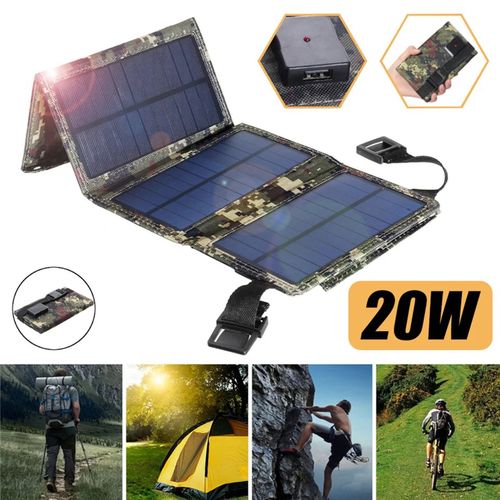 Panneaux solaires pliables USB 20W/30W 5V, pour Camping et randonnée
 Fiche Technique et Prix au Maroc