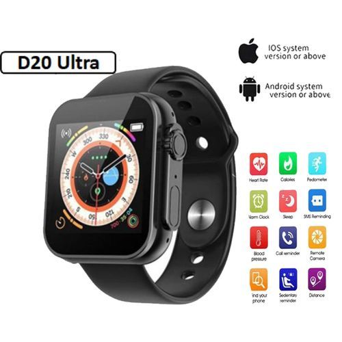 Montre connectée de sport pour hommes, femmes et enfants,mise à jour D20 ultra
 Fiche Technique et Prix au Maroc